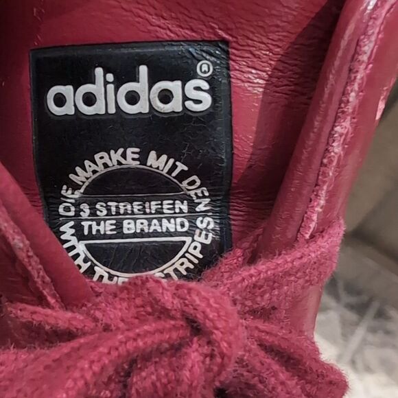 2006 Adidas Pro Model Burgundy Shell Toe Superstar High Top Sneakers Size 10.5 - Picture 9 of 10